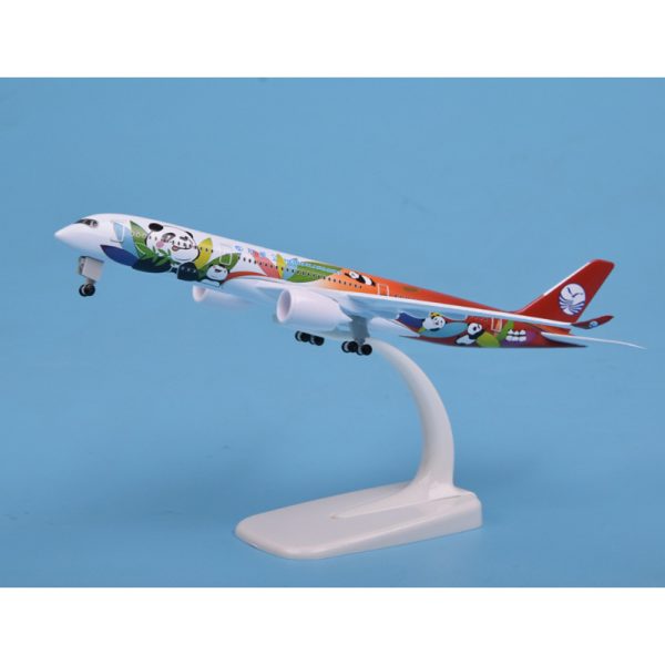 Sichuan Airlines Airbus Panda Model Decoration Gift - Image 3