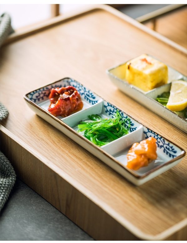 Featured Creative Style Three-grid Sushi Ceramic Disc - Image 10
