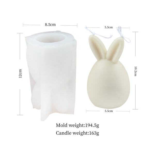 Handmade Diy Silicone Rabbit Candle Mold