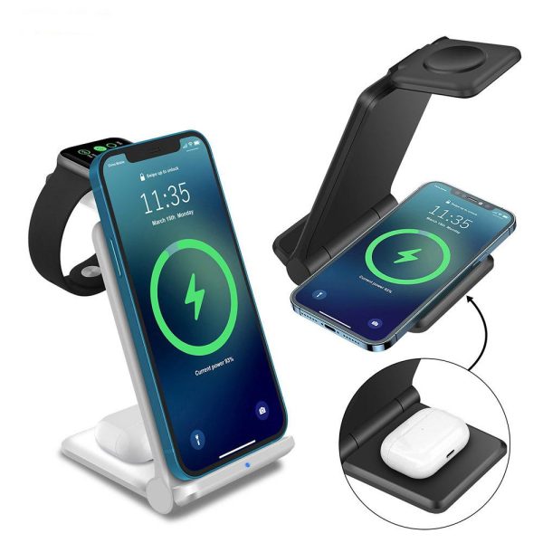 3 In 1 Wireless Charger Station Fast Charging Stand - Image 5