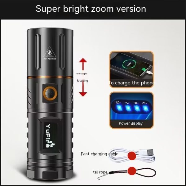 Flashlight Charging Long-range Outdoor Spotlight Long Battery Life - Image 5