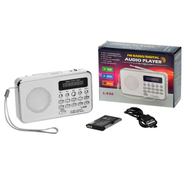 Multi-function card radio portable memory MP3 music player small speaker - Image 2