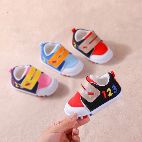 Plus velvet warm baby toddler shoes