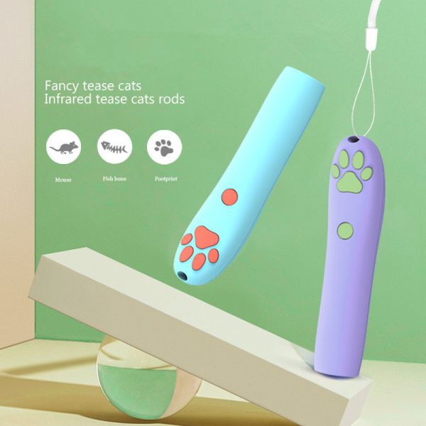 Funny Remote Control LED Laser Cat Stick Pet Toy