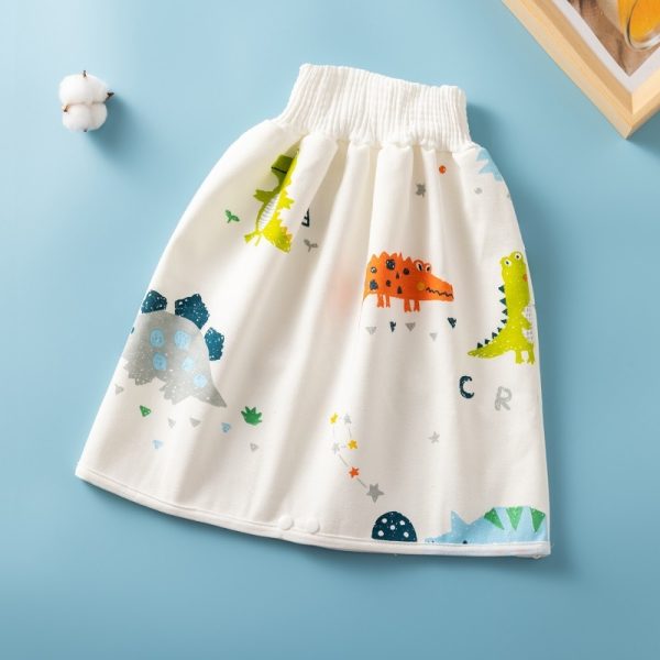 Waterproof Skirt Children's Absorbent Leak-proof High Waist - Image 4