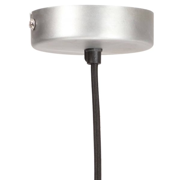 vidaXL Hanging Lamp 25 W Silver Round 28.5 cm E27