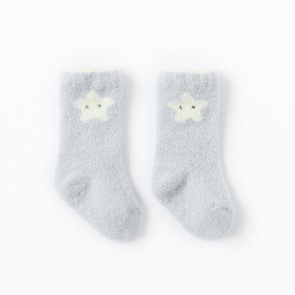 Mink Wool Newborn Thickened Baby Medium Tube Socks - Image 4