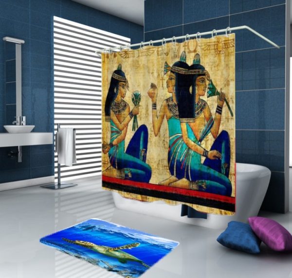 Egyptian Girl Shower Curtain - Image 2