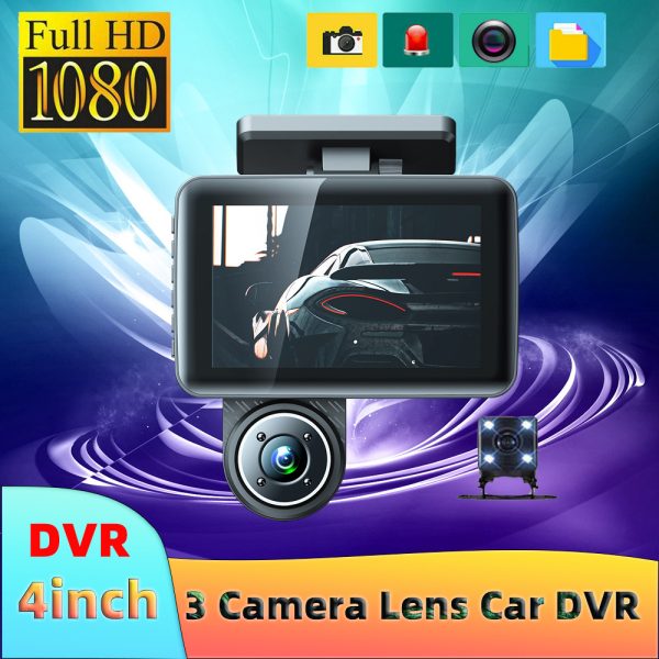 4 Inch Dashcam HD 1080P Infrared Night Vision - Image 3