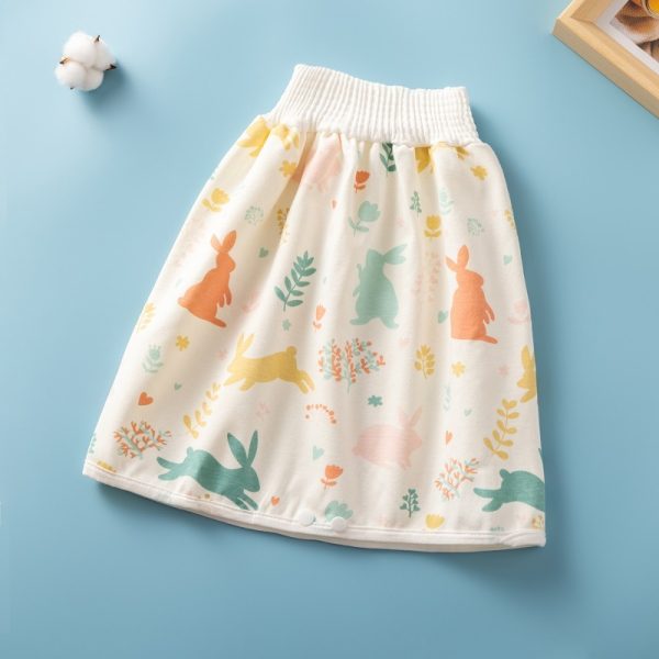 Waterproof Skirt Children's Absorbent Leak-proof High Waist - Image 9