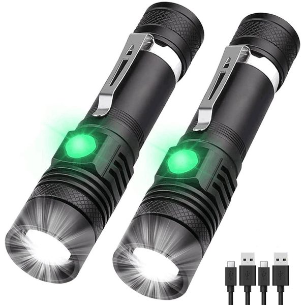 Telescopic Zoom USB Rechargeable T6 Strong Flashlight LED Outdoor Lighting - Image 4