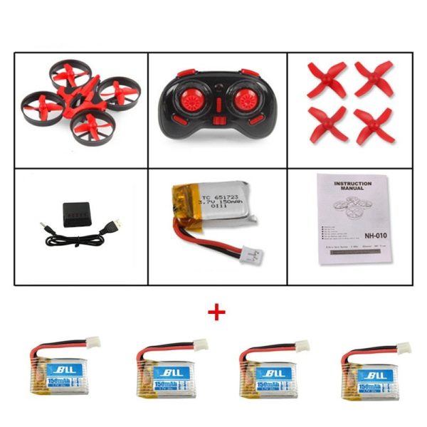 Remote control mini quadcopter with protective ring remote control drone anti-fall remote control aircraft children's toy - Image 6