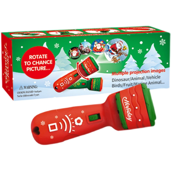 Children'S Gift Christmas Projection Flashlight Toy