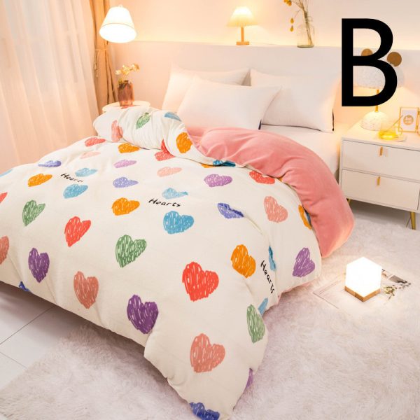 Thick Coral Fleece Double Plush Duvet Cover - Image 8