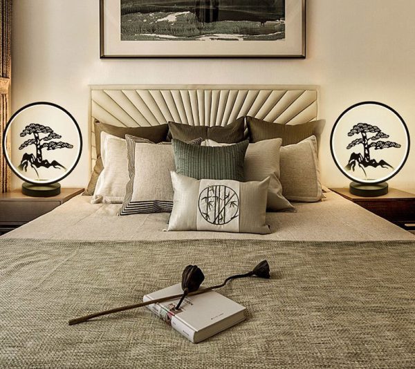 Chinese style ceramic table lamp LED table lamp - Image 3