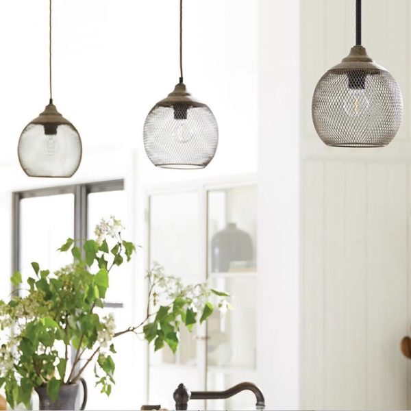 Retro Industrial Style Iron Iron Net Chandelier - Image 4
