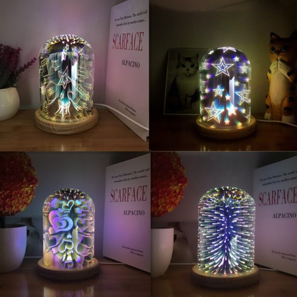 Christmas 3D glass magic lamp - Image 2