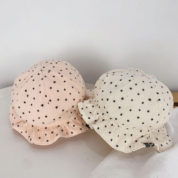 Baby Fisherman Double Polka Dot Baby Sun Hat - Image 3