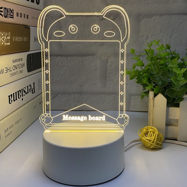 3D Night Light Desktop Luminescent Noteboard - Image 4