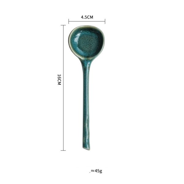 Home Creative Kiln Becomes Coarse Pottery Long Handle Stirring Spoon - Image 5