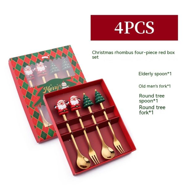 Creative Stainless Steel Christmas Spoon Kit - Image 8