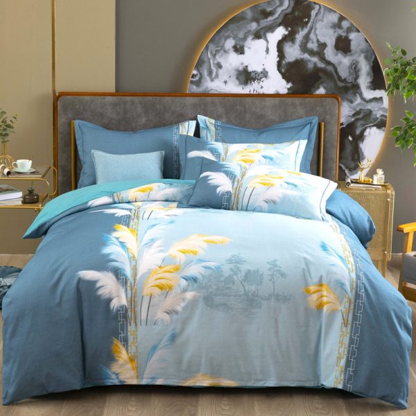 Cotton Winter Linen Quilt Cover Bedding Set - Image 3