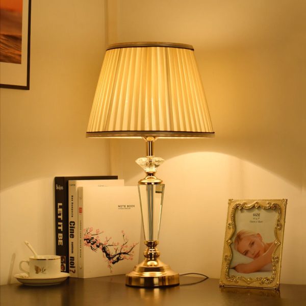 Crystal Table LampDesk Bedside Lamp LED Modern Home - Image 2