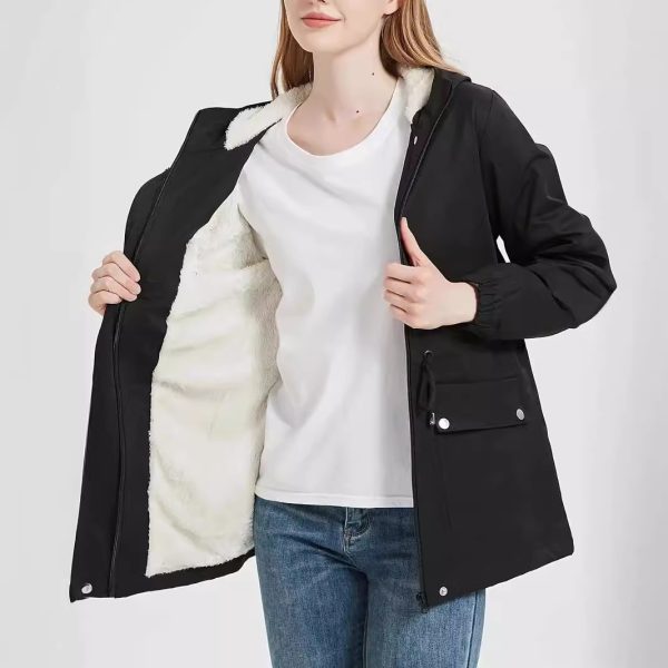Korean Casual Loose Overcoat Fashionable Thickened Mid-length Cotton Clothing Coat - Image 2