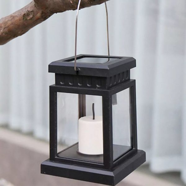 3pcs Solar Powered LED Lantern Lights Waterproof Lamp Hanging Outdoor Garden Lawn - Image 3