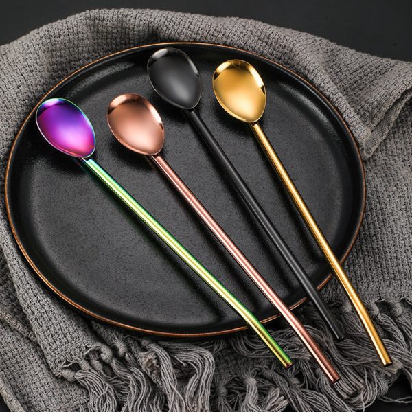 304 Stainless Steel Creative Straw Spoon - Image 3