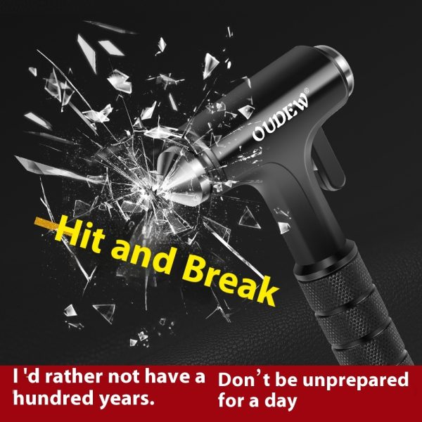 Multifunctional All-metal Emergency Window Break Hammer Stainless Steel - Image 9