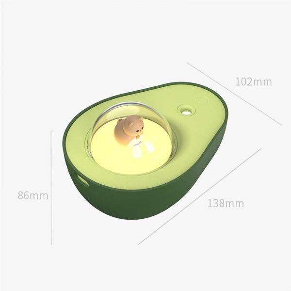 Avocado Mini Spray Humidifier USB Charging Night Light Portable Mist Sprayer For Home Car - Image 4