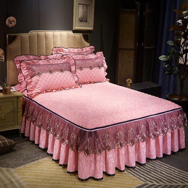 Detachable Skirt-style Non-slip Bed Cover Dustproof - Image 3