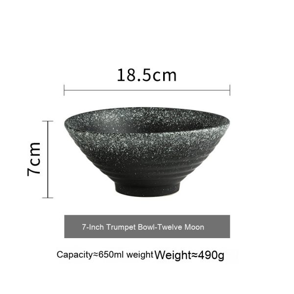 Japanese Style Ceramic Bowl Household Large Ramen Creative Tableware - Image 7