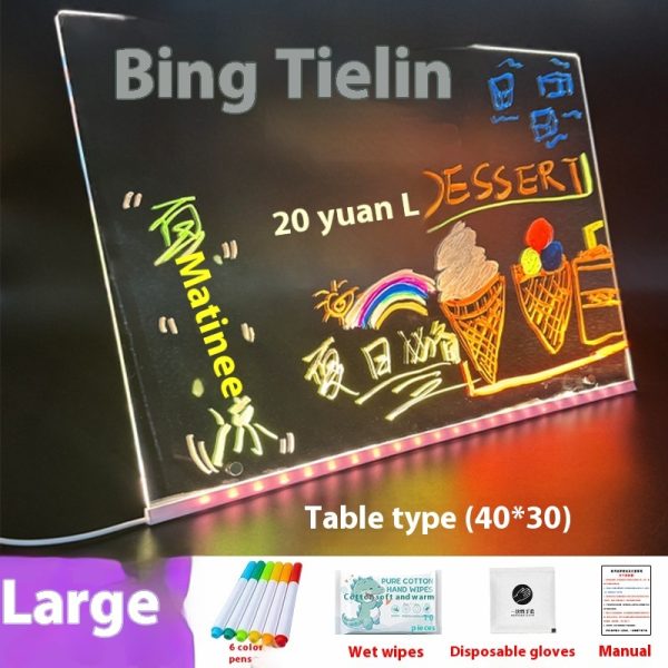 Erasable Small Blackboard Advertising Luminous Led - Image 3