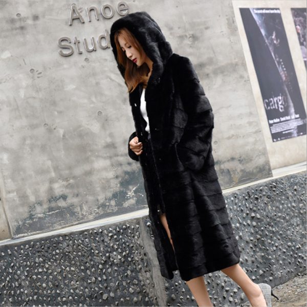 Fur Long Coat Thickened Warm - Image 2