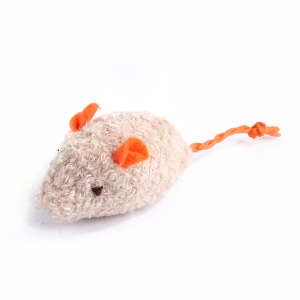 Pet Cat Plush Catnip Mouse Shape Interactive Toy - Image 2