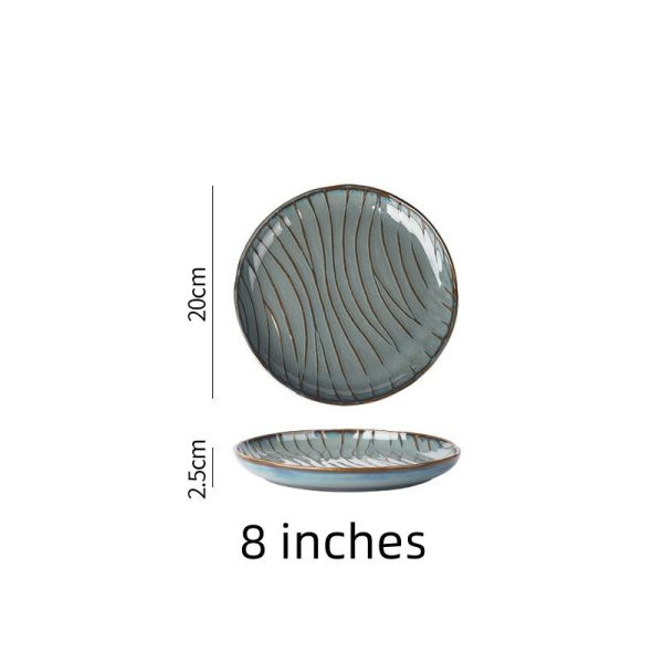 Japanese-style Kiln Glaze Special Western Food Pasta Plate - Image 7