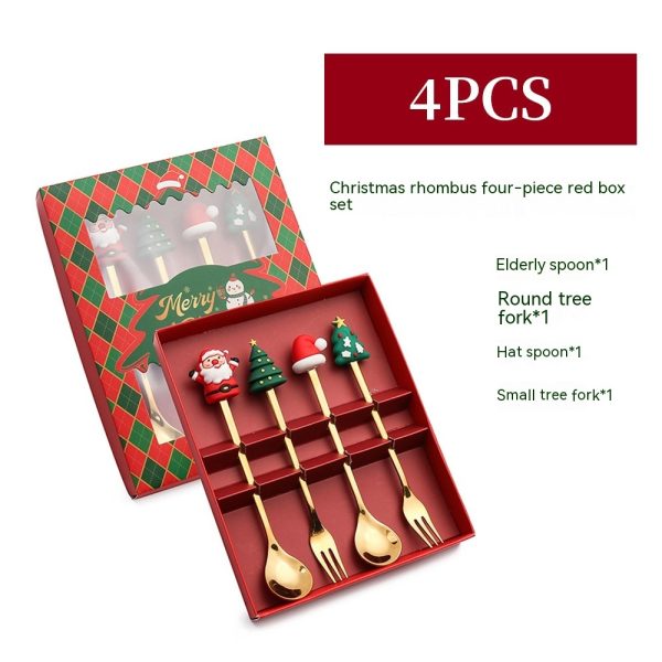 Creative Stainless Steel Christmas Spoon Kit - Image 5