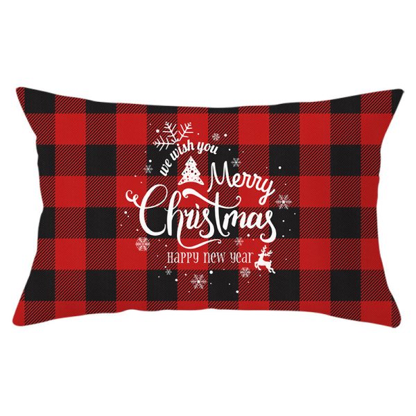 Christmas Printed Linen Backrest Pillowcase - Image 4