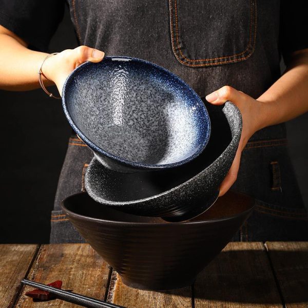 Japanese Style Ceramic Bowl Household Large Ramen Creative Tableware - Image 2