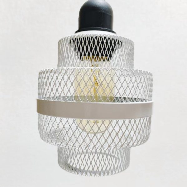 Metal Hollow Diamond-shaped Network Ceiling Lamp Cover Shell - Image 7