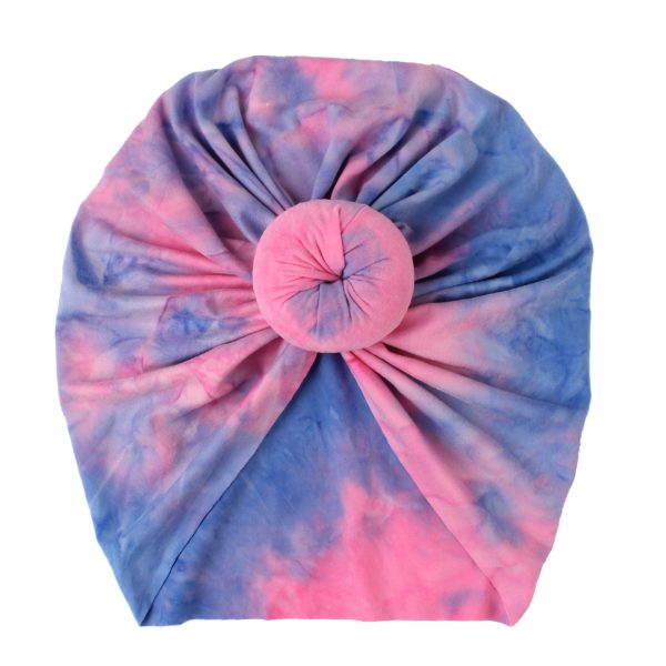 Newborn Fetal Cap Tie-dye Donut Elastic Pullover Cap Indian Hat - Image 3