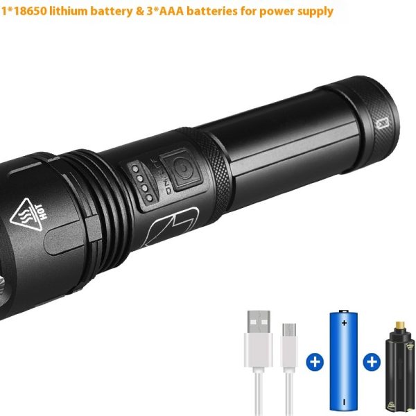 New Rechargeable Strong Light Focusing Flashlight Outdoor Dedicated - Image 6