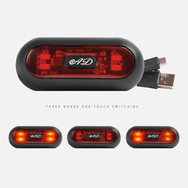 Motorcycle helmet warning light Taillight