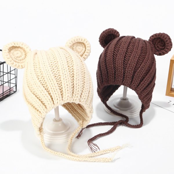 Ear Protection Knitted Baby Woolen Cute Hat - Image 8