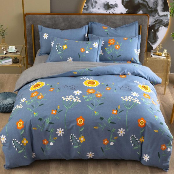 Cotton Winter Linen Quilt Cover Bedding Set - Image 7