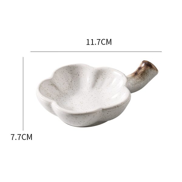 Japanese-style Household Ceramic Flavour Dish With Handle - Image 6