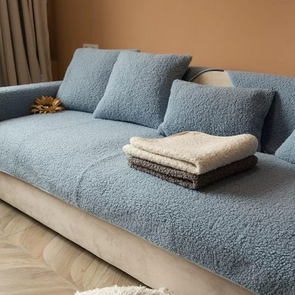 All-season Thickened Fabric Plush Sofa Cover - Image 7