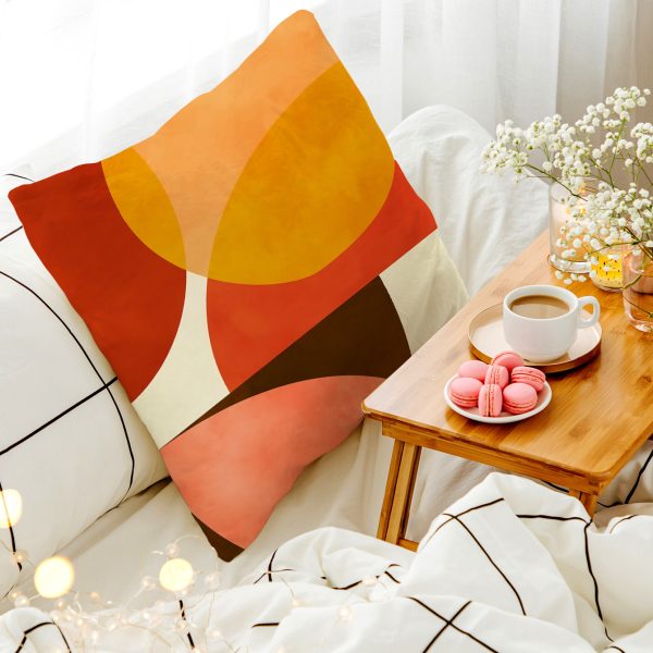 Simple Geometric Abstract Pattern Sofa Backrest Cushion Cover - Image 3